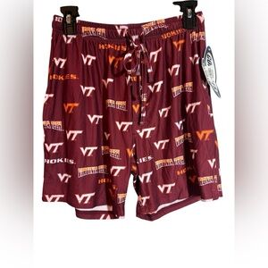 Concepts Sports Virginia Tech Hokies Maroon Mens Unisex Sleep Shorts NEW